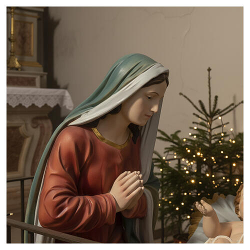 Natividad 100 cm resina pintada 6