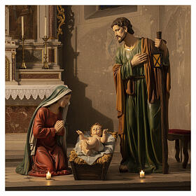 Nativité 100 cm résine peinte