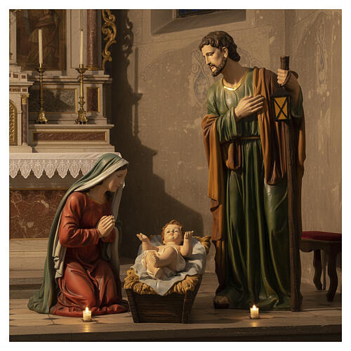 Nativité 100 cm résine peinte 2