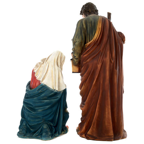 59" Painted Holy Family, resin 7