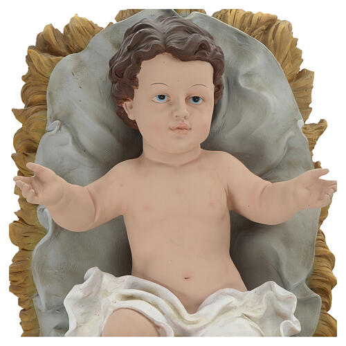 59" Painted Holy Family, resin 6