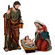 59" Painted Holy Family, resin s1
