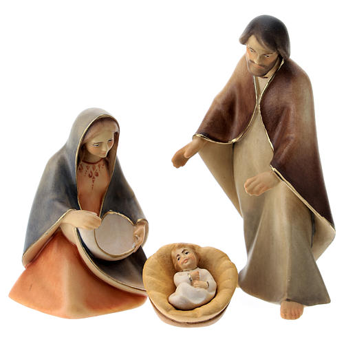 Nativité L'espoir bois peint Val Gardena 4 pièces 1