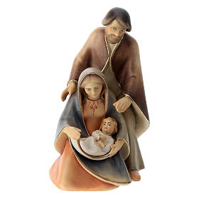 Natividade A Esperança com berço madeira pintada Val Gardena