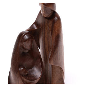Holy Family The Joy model, 2 pcs Valgardena walnut wood