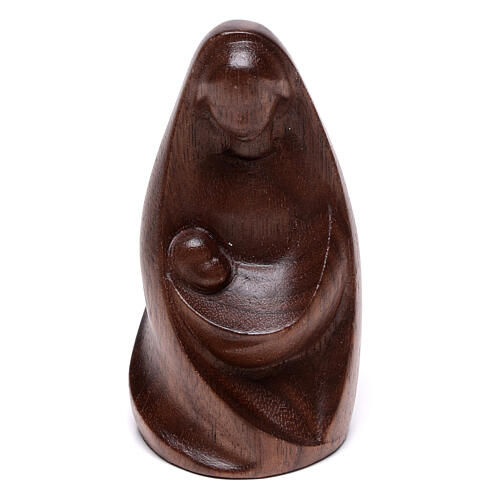 Holy Family The Joy model, 2 pcs Valgardena walnut wood 3