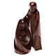 Holy Family The Joy model, 2 pcs Valgardena walnut wood s1