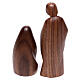 Holy Family The Joy model, 2 pcs Valgardena walnut wood s6