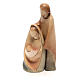 Natividade "A alegria" duas figuras madeira de bordo aguarela Val Gardena s4
