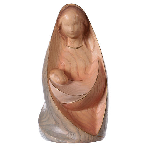 Holy Family The Joy, 2 pcs Valgardena ash wood watercolour 2