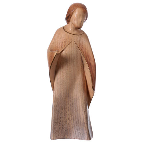 Holy Family The Joy, 2 pcs Valgardena ash wood watercolour 3