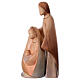 Holy Family The Joy, 2 pcs Valgardena ash wood watercolour s4