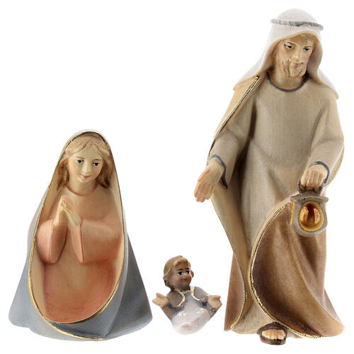 Natività Cometa 3 pezzi legno dipinto Valgardena diverse misure 4
