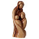 Holy Family statue in Bethlehem olive wood, stylized 20 cm s3