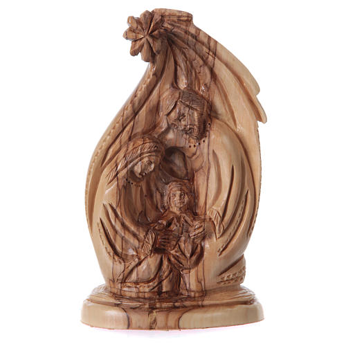 Holy Family in Olive wood from Bethlehem 20 cm 1