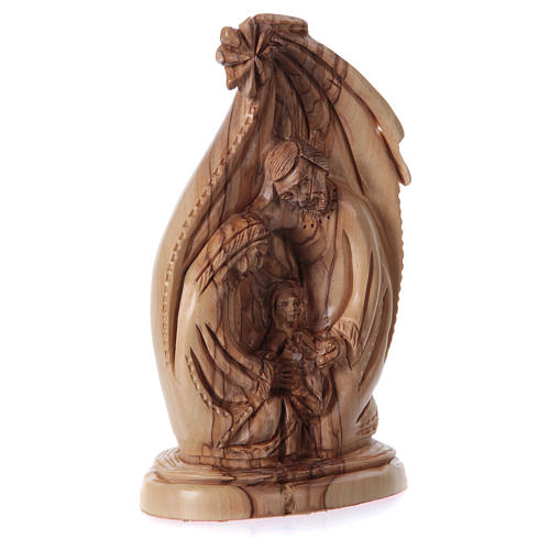 Holy Family in Olive wood from Bethlehem 20 cm 3