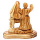 Escape to Egypt Statue Scene in Olive wood from Bethlehem 15 cm s4