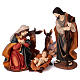Painted resin Nativity Scene 100 cm, set of 5 figurines s1