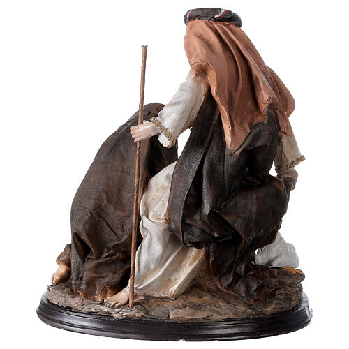 Resin Holy Family with base, 23 cm tall 4