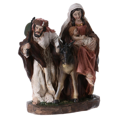 Fuga para o Egipto com base única resina 20 cm 4