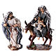 Flight into Egypt in 2 pieces, resin and fabric, grey mantles 24 cm s1