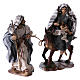 Flight into Egypt in 2 pieces, resin and fabric, grey mantles 24 cm s4