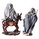 Flight into Egypt in 2 pieces, resin and fabric, grey mantles 24 cm s5