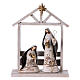 White Nativity Scene in 6 pieces 30 cm s2