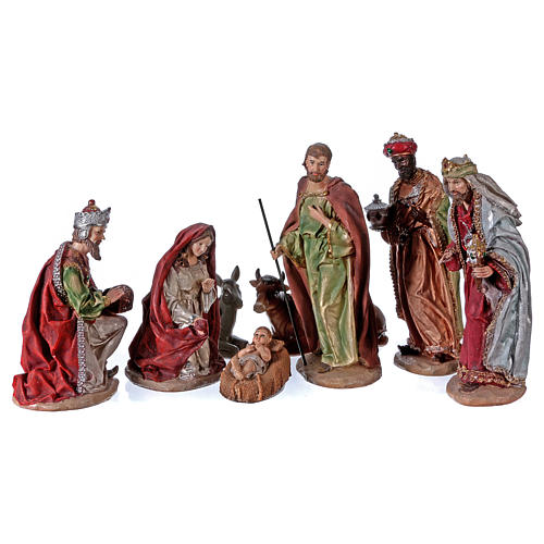 Crèche multicolore de 8 pcs 28 cm 1