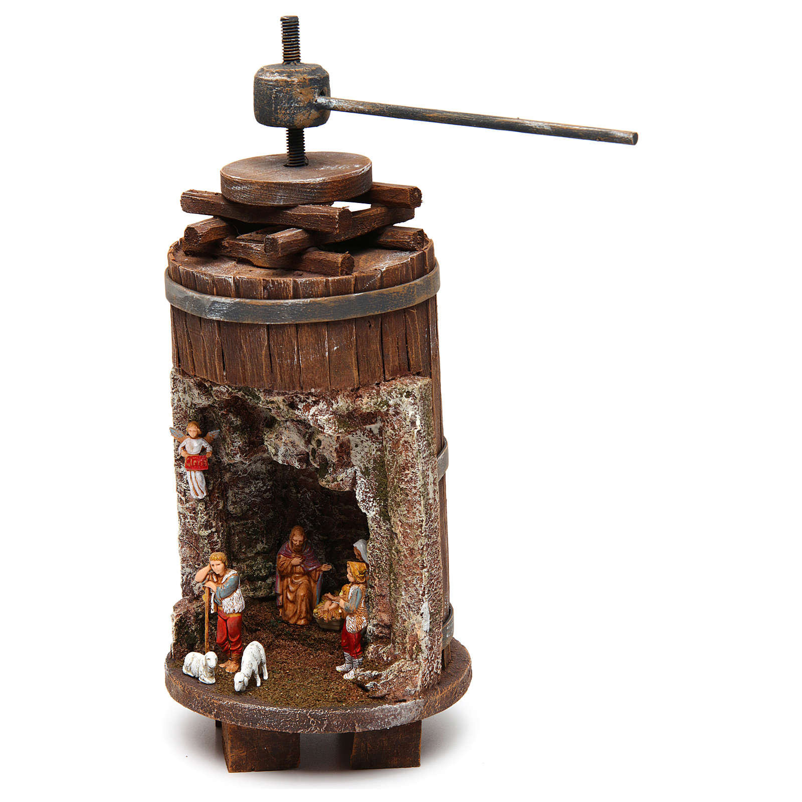 Natividad 6 cm en prensa de madera | venta online en HOLYART