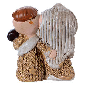 Natividad de resina coloreada con Niño Jesús 3,5 cm