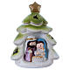 Christmas Tree with Holy Family and lights 9 cm s1