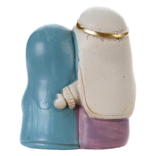 Holy Family in painted resin 3.5 cm 2