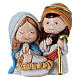 Holy Family in painted resin 4.5 cm s1