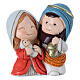 Resin Holy Family, painted figurine 5.5 cm s1