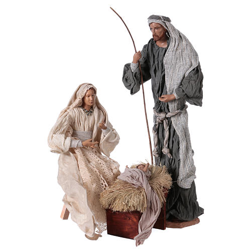 Natividade resina estilo Shabby Chic para presépio com figuras altura média 43 cm 1