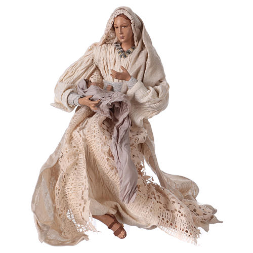 Natividade resina estilo Shabby Chic para presépio com figuras altura média 43 cm 3
