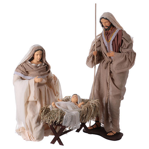 Nativity Scene 80 cm in Resin style Shabby Chic 1
