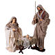 Nativity Scene 80 cm in Resin style Shabby Chic s1