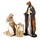 Holy Family 72 cm resin and pink cloth Shabby Chic style s1