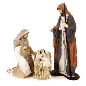 Scena narodzin Jezusa 72 cm żywica i tkanina różowa, styl Shabby Chic 