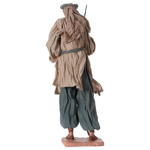 Natividade resina tecido cor de marfim cor-de-vinho para presépio figuras altura média 43 cm 6