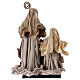 Holy Family 30 cm brown and gold cloth s4