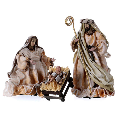 United Holy Family 25 cm beige and gold cloth 1