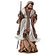 Holy Family 36 cm resin and beige and brown cloth s3