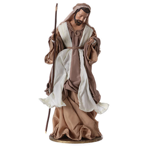 Holy Family 36 cm, brown and beige clothes 3