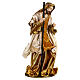 Holy Family 36 cm resin and beige and gold cloth s10