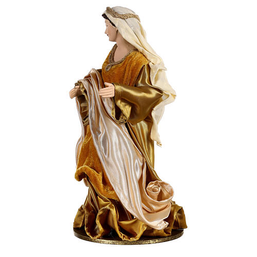 Holy Family 36 cm, gold and beige clothes 6