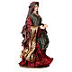 Holy Family 36 cm 3 pieces brown and burgundy cloth s5