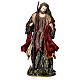 Holy Family 36 cm 3 pieces brown and burgundy cloth s6